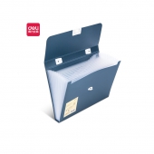 得力(deli)13格A4手提风琴包多层文件夹